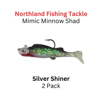 NORTHLAND FISHING TACKLE: 1/8oz Mimic Minnow Shad SILVER SHINER
