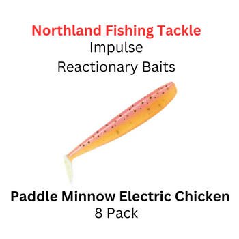 NORTHLAND FISHING TACKLE: impulse reactionary bait PADDLE MINNOW ELECTRIC CHICKEN 