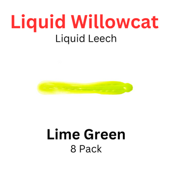 Liquid Willowcat Liquid Leech Lime Green 8 pack 
