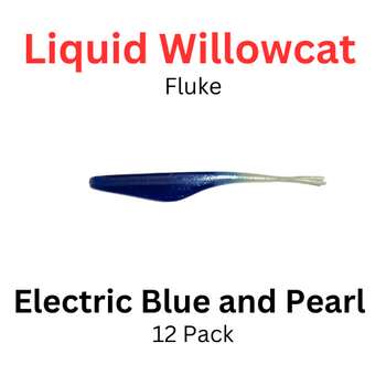 Liquid Willowcat Fluke Electric Blue and Pearl White 12 pk 