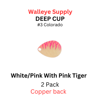 DEEP CUP COLORADO #3 Pink/White with Pink Tiger 2 pk 