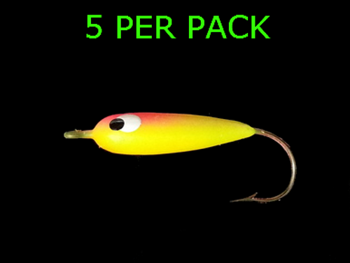 Floating Jig Heads #1/0 hook CHART/PINK