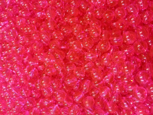 Fishing Beads Round 6mm PINK