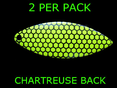 WILLOWLEAF blades #4 CHARTREUSE BLACK SCALE