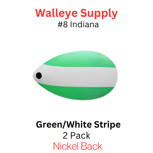 Indiana Blades #8 Green/White Stripe