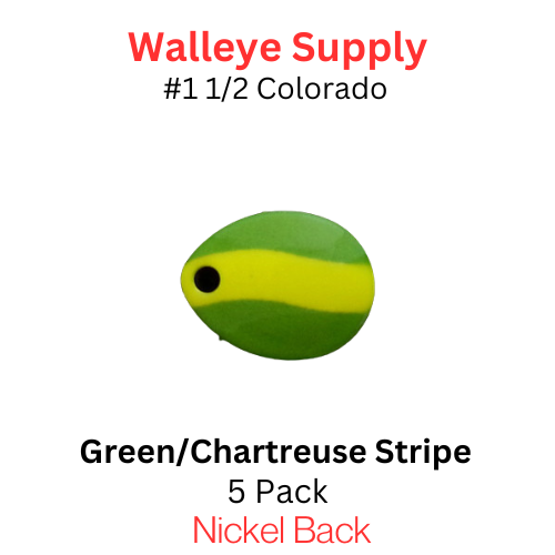 Colorado Blades #1 1/2 Green/Chartreuse Stripe
