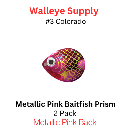 COLORADO blades # 3 BAITFISH METALLIC PINK