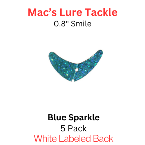 Macks Smile Blade .8" BLUE SPARKLE