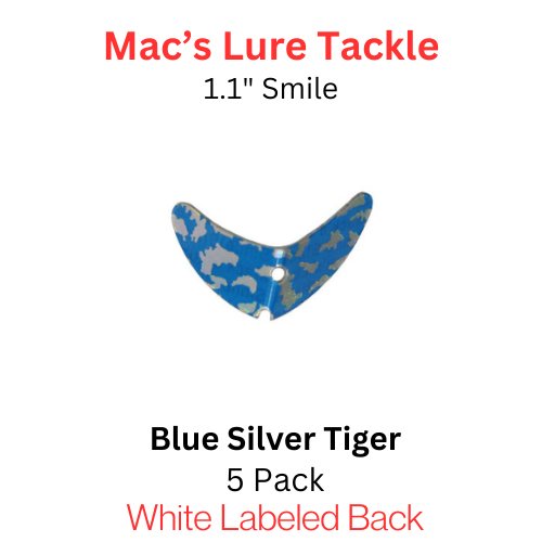 Macks Smile Blade 1.1" BLUE SILVER TIGER