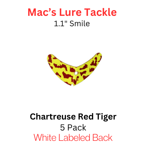 Macks Smile Blade 1.1" CHARTREUSE RED TIGER