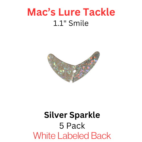 Macks Smile Blade 1.1" SILVER SPARKLE