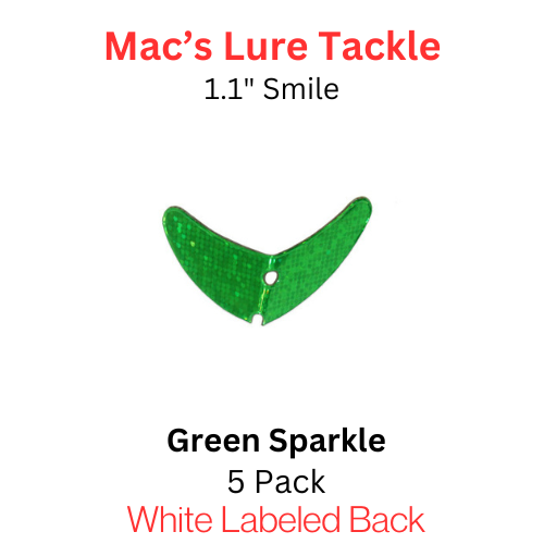 Macks Smile Blade 1.1" GREEN SPARKLE
