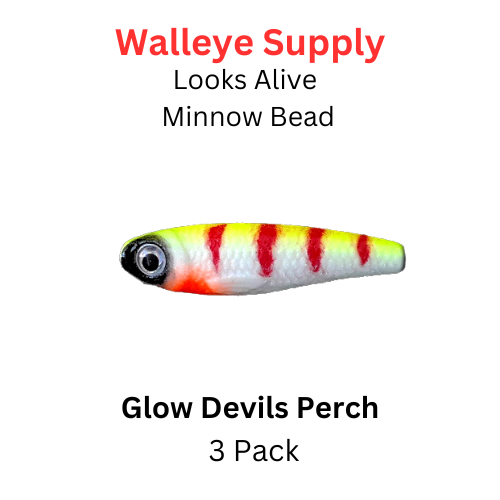 Looks Alive Minnow Beads GLOW DEVILS PERCH