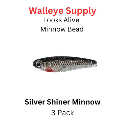 Looks Alive Minnow Beads SILVER SHINER MINNOW