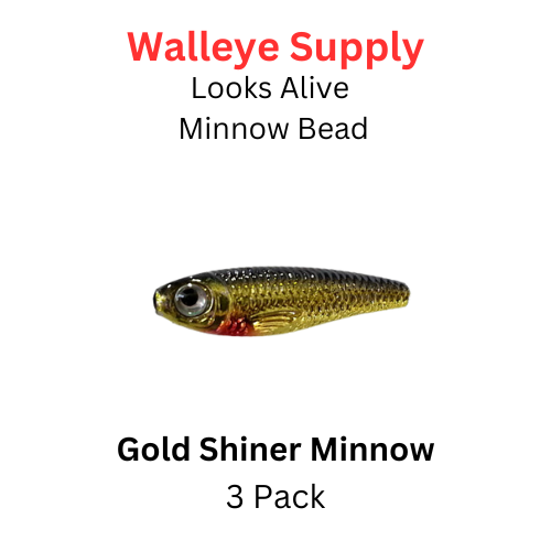 Looks Alive Minnow Beads GOLD SHINER MINNOW