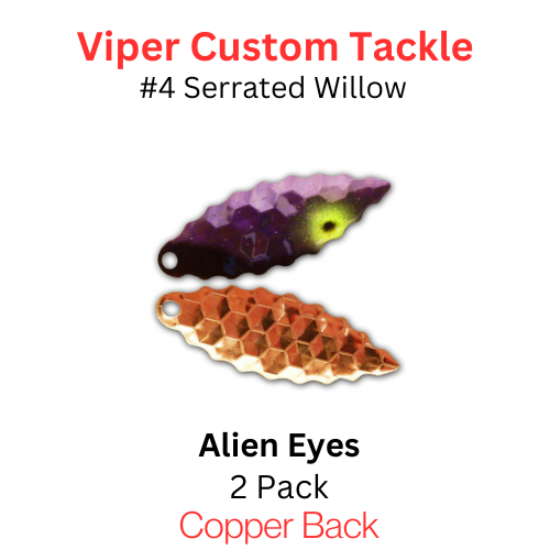 Viper Tackle Willow Blade size 4 Alien Eyes