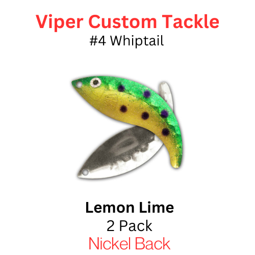 Viper Tackle Whiptail Blades #4 Lemon Lime