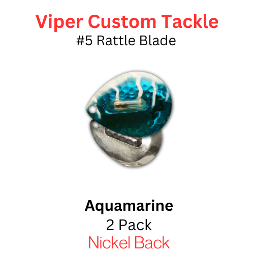 Viper Tackle Rattle Blades #5 Aquamarine