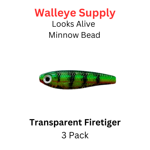 Looks Alive Minnow Beads TRANSPARENT FIRETIGER
