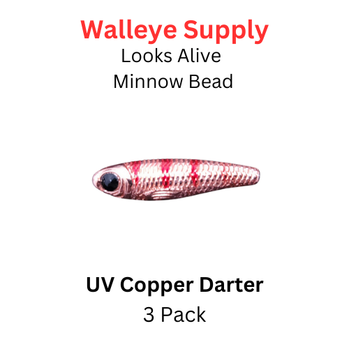 Looks Alive Minnow Beads UV COPPER DARTER