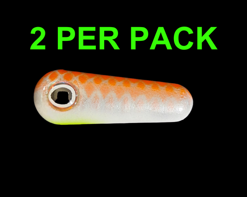 TOURNAMENT SERIES FLOAT: ORANGE SCALE GREEN GILL SILVER MINNOW CARROT FLOAT 