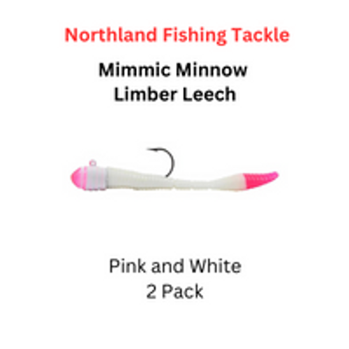NORTHLAND FISHING TACKLE: 1/16oz pink/white limber leech