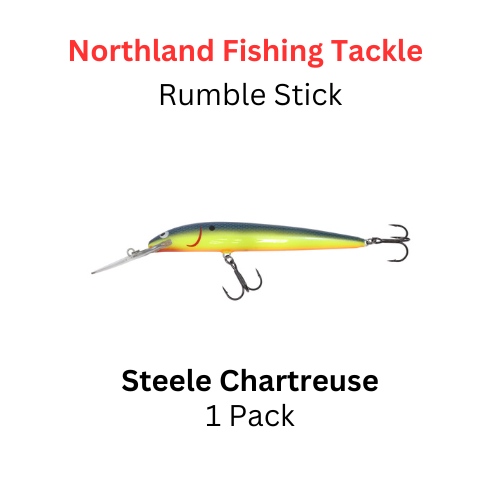 Northland Fishing Tackle Rumble stick crankbait size 4 STEEL CHARTREUSE Northland Fishing Tackle Rumble stick crankbait size 4 STEEL CHARTREUSE