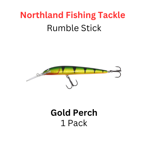 Northland Fishing Tackle Rumble stick crankbait size 5 Gold Perch Northland Fishing Tackle Rumble stick crankbait size 5 Gold Perch