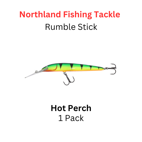 Northland Fishing Tackle Rumble stick crankbait size 5 Hot Perch Northland Fishing Tackle Rumble stick crankbait size 5 Hot Perch