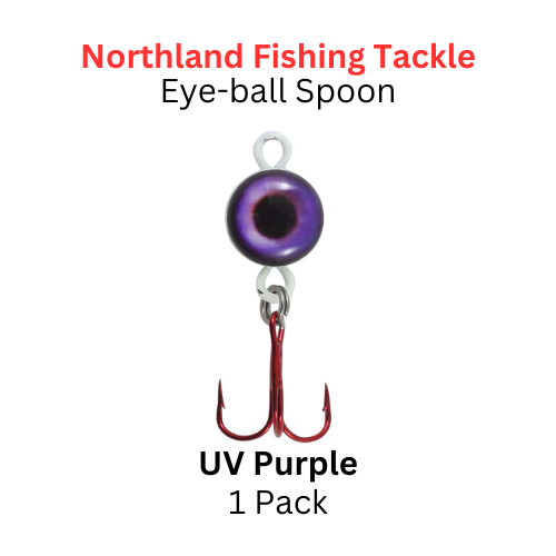 Northland Fishing Tackle: 1/40z Eye-Ball Spoon UV Purple 