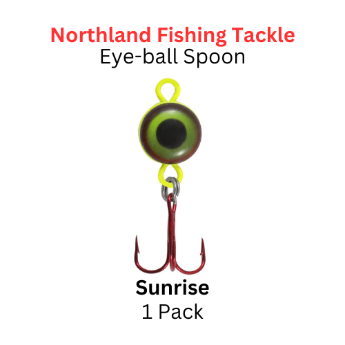 Northland Fishing Tackle: 1/8oz Eye-Ball Spoon Sunrise