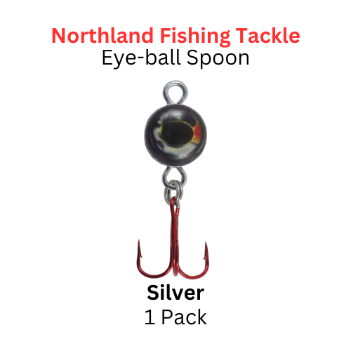 Northland Fishing Tackle: 1/16oz Eye-Ball Spoon Silver