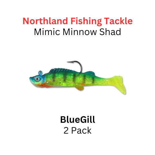 NORTHLAND FISHING TACKLE: 1/16oz Mimic Minnow Shad BLUEGILL