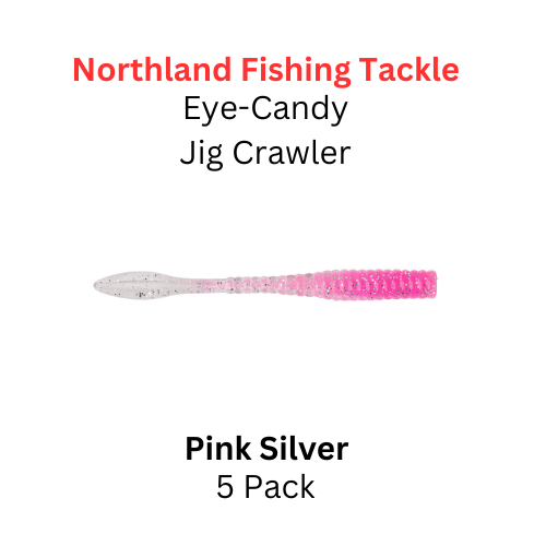 NORTHLAND FISHING TACKLE Eye Candy Jig Crawler Pink Silver 5/pk 