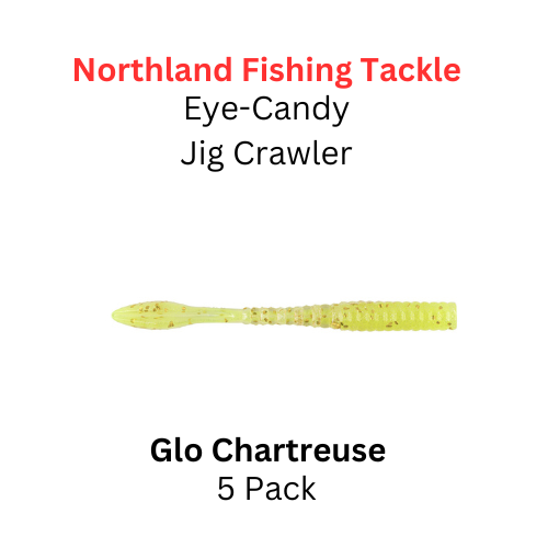 NORTHLAND FISHING TACKLE Eye Candy Jig Crawler Glo Chartreuse 5/pk