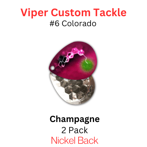 Viper Tackle Colorado Blades #6 CHAMPAGNE