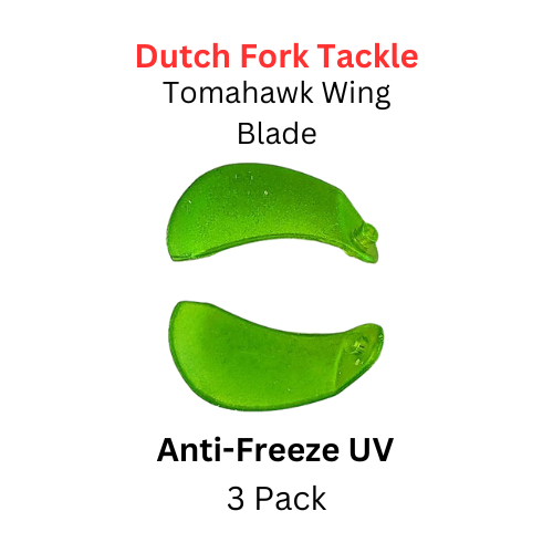 DUTCH FORK TACKLE: Tomahawk Wing Blade Size 2 Anti-Freeze UV 3 Pack