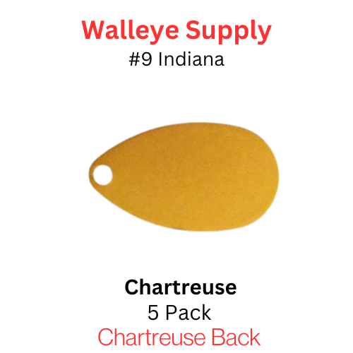 #9 INDIANA spinner blade CHARTREUSE