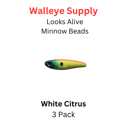 Looks Alive Minnow Beads WHITE CITRUS MINNOW Looks Alive Minnow Beads WHITE CITRUS MINNOW