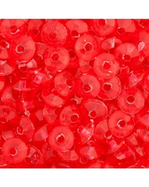 Fishing Lure Beads Rondell TRANSPARENT RASPBERRY 100/PK