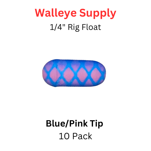 RIG FLOATS 1/4" BLUE with PINK SCALE