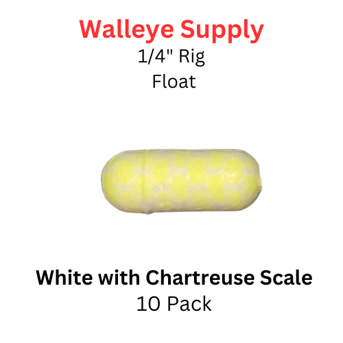 1/4" WHITE/CHARTREUSE Scale Rig Float