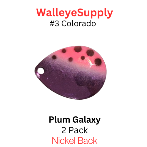 Colorado Spinner Blades #3 Plum Galaxy 2/pk