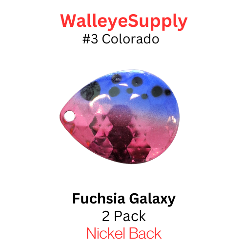 Colorado Spinner Blades #3 Fuchsia Galaxy 2/pk