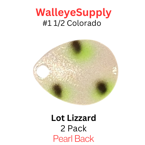 Walleye Supply customs Lot Lizzard # 1 1/2 colorado Walleye Supply customs Lot Lizzard # 1 1/2 colorado