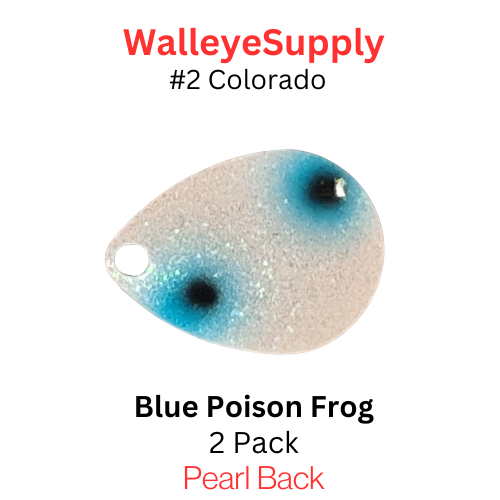 Walleye Supply customs Blue Poison Frog #2 Colorado Walleye Supply customs Blue Poison Frog #2 Colorado