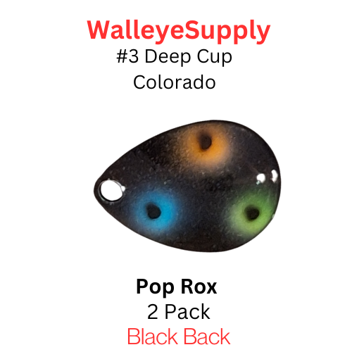Walleye Supply customs #3 Deep Cup Colorado Pop Rox