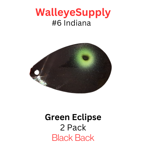 Walleye Supply Customs #6 Indiana Green Eclipse Walleye Supply Customs #6 Indiana Green Eclipse