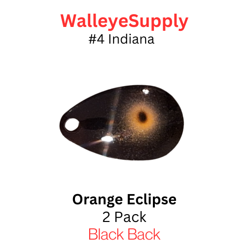 Walleye Supply Customs #4 Indiana Orange Eclipse Nickel back