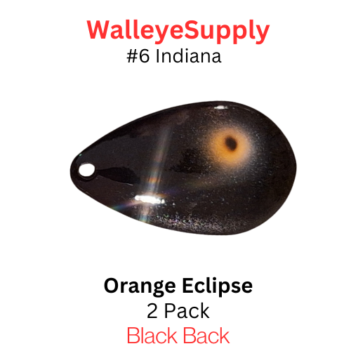 Walleye Supply Customs #6 Indiana Orange Eclipse Nickel back